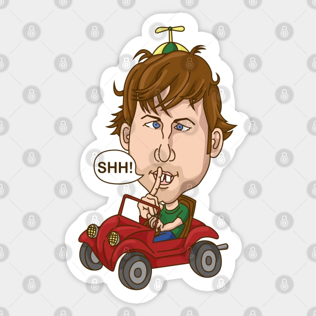 Shush! Sticker by ilcalvelage